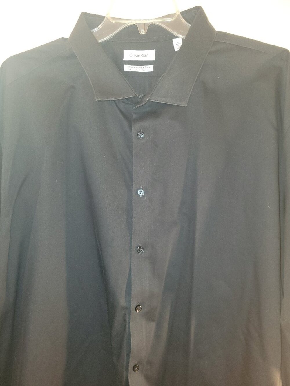 Calvin Klein Men’s L/S Black Dress Shirt 22 34/35 5XL